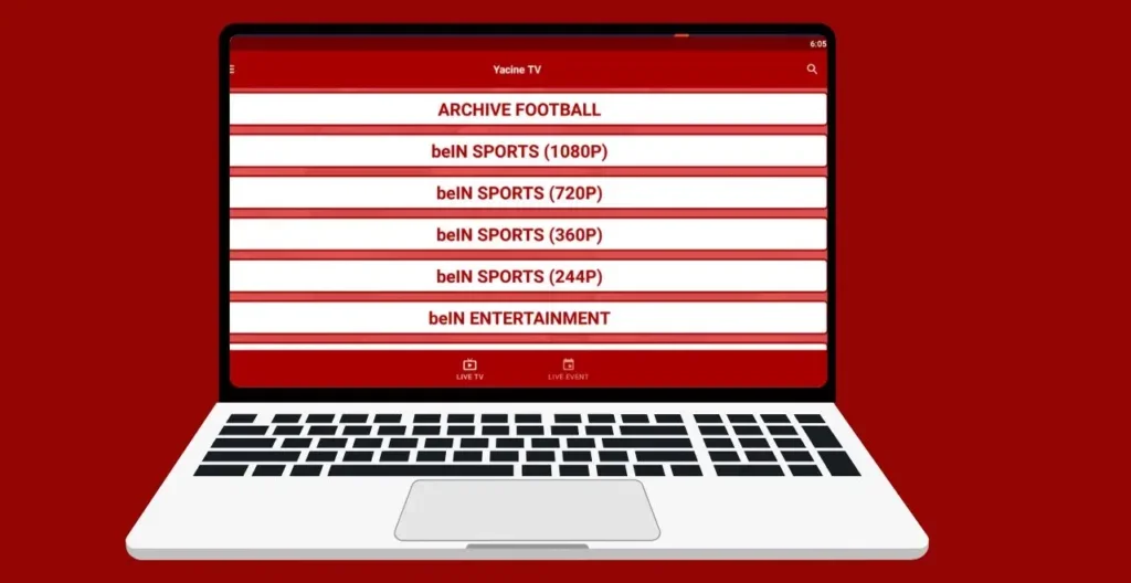 Yacine TV on PC - Live Match Streaming