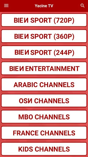 Yacine TV APK - Free beIN Sports Channels